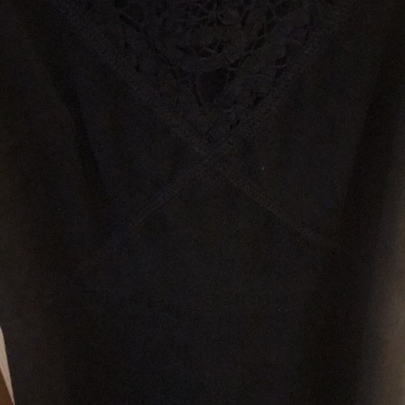 Altar’d State Sleeveless Black Suede Lace Dress Size Medium - Picture 7 of 11